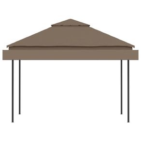 Gazebo with Double Extending Roofs