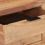Coffee Table 90x50x40 cm Solid Acacia Wood with Live Edges Image 2