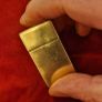 RARE 1920s Gillette 18k Gold-Plated Brass Blade Box Image 5