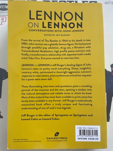 John Lennon on John Lennon: Conversations with John Lennon - Jeff Burger
