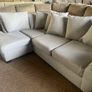 Grey corner sofa with matching armchair couch Image 5