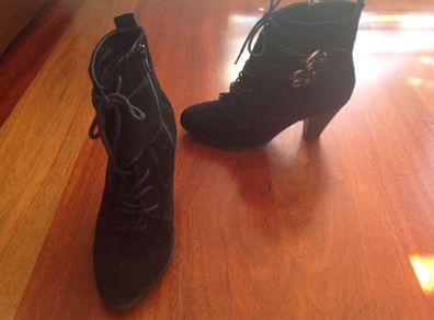 M&S black suede effect boots size 5.5