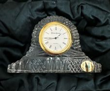 Tyrone Crystal small mantel clock in original box