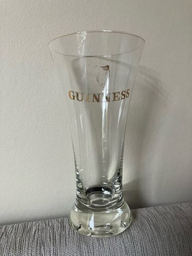 Guinness ladies stem glass from 1970s