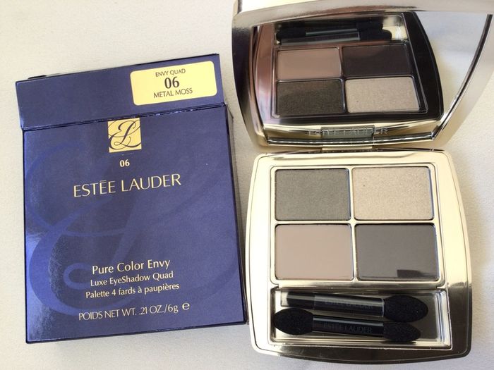 Brand New Estee Lauder Pure Color Envy Luxe Eyeshadow Quad Metal Moss