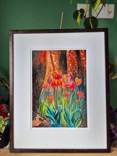 Where the hedgehog dreamed | FineArt Print | Framed