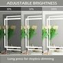 Hollywood Vanity Mirror Lighted Dressing Table Make Up Mirror, Dimmable 3 Modes LED Light Strips, Smart Touch Screen, with USB Charging Port, White, 22.8" W x 17.5" H Image 2