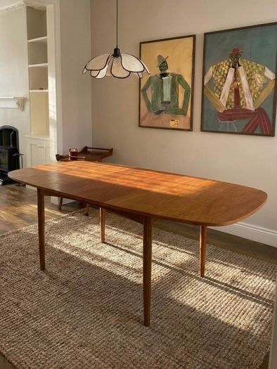 Mid Century G Plan Teak Extending Dining Table & 4 Matching Chairs