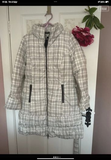 jacket Edina Ronay Feather & down jacket black & white size 12