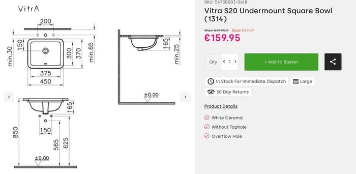 Vanity quartz top and undermount sink