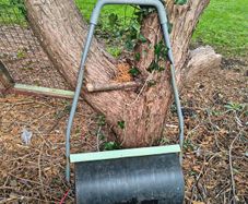 Heavy Duty Steel Garden Grass Lawn Roller 30L Green Water Sand Filled
