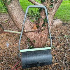 Heavy Duty Steel Garden Grass Lawn Roller 30L Green Water Sand Filled
