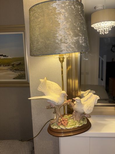 Large Vintage Double Doves Table Lamp 65cm For Sale in Ballincollig ...