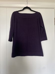 Autograph Dark Grape Cashmere Jumper