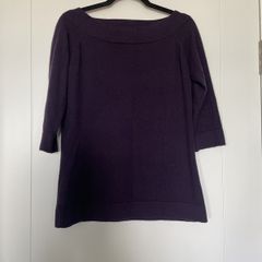 Autograph Dark Grape Cashmere Jumper