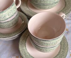 Royal Doulton Linen Leaf China Set-1980s Fine Dining Service