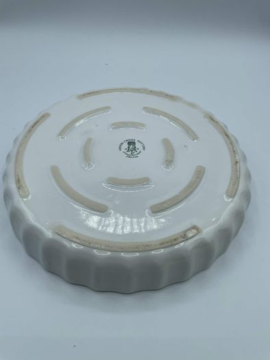 Vintage Heron Cross Pottery Ceramic Quiche Flan Dish Floral Made in England