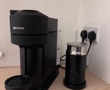 Nespresso Vertuo Next Coffee Machine with Aerocinno 3, Black