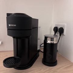 Nespresso Vertuo Next Coffee Machine with Aerocinno 3, Black
