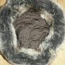 Ladies Brown hat with fur trim Image 2