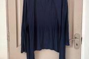 Navy asymmetrical cardigan