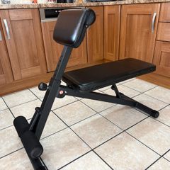 Multifunction Workout Bench, Preacher Pad, Abs, Weights, Roman Chair.