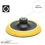 Glass Polish 12511 - 125mm ( 5") Rotary backing pad PSA - 5/8"-11 - Yellow Rubber Soft Image 3