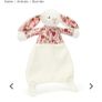 Jellycat Blossom Cream Bunny 'Berry' Comforter new Image 10