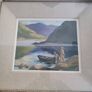 Framed painting Fishing on Lake Bea Orpen HRHA On board  gouache on board Medium: signed  lower right Image 4