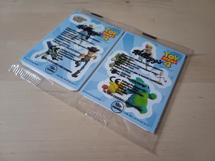 Kelloggs Disney Toy Story Stickers 2 Packs FACTORY SEALED