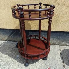 Vintage Mahogany Drinks Trolley