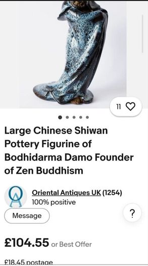 Ceramic monk  collectable figurine
