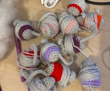 Crochet cat toy