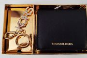 Michael Kors Balck Wallet Zip with Golden Key Ring