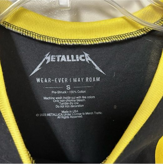 Metallica M72 World Tour 2023 2024 Official Ringer Tee ultra rare