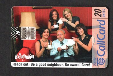 1998 Ireland 20 unit "Reach Out" initiative encourages people to visit their elderly neighbours a photo featuring an elderly man  (Schlumberger SC7) Call Card Used. Telecom Eireann card number 1221