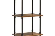 Ladder Shelf,5-Tier Storage Shelves,Small Bookshelf,Shelving Unit with Metal Frame,Vintage Industrial Plant Display Stand,Bookcase for Living Room, Home Office (FREE POSTAGE)