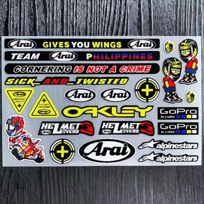 Reflective Decor Stickers for Car Motorcycle Scooter Mountain Biking Sponsor Decals Covering Helmet Scratches