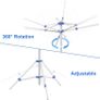 NEW SALE | Rotary Washing Line Foldable | 4 Arms 16M Large Drying Area | Free Standing Aluminium Camping Clothes Airer Image 4