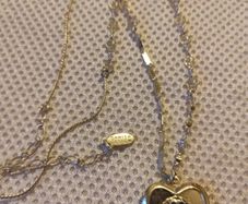Pilgrim heart locket pendant necklace