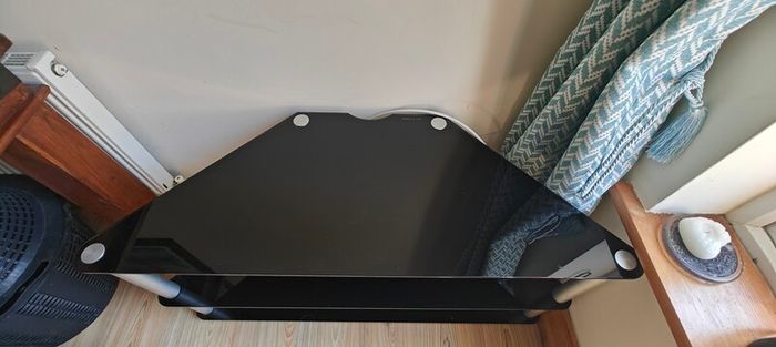 glass tv stand