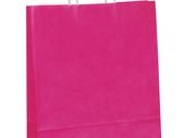 Lot of 20 paper carrier bags Bright pink top quality 100gr 24cm x 31cm x 11cm with twisted handles