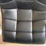 3x Black Faux Leather Quilted Bar Stools Image 6
