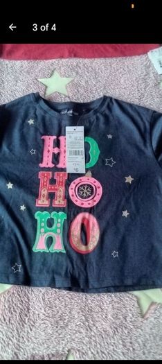 girls Christmas tops aged 6-7 all new