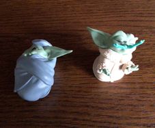 LFL Hasbro Pair of Small Yoda Figures 2.5 inches Star Wars