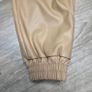 Beige Faux Leather Cargo pants, size S Image 5