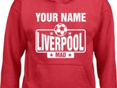 Personalised Liverpool hoodie with your name on it
