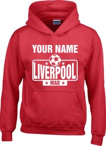 Personalised Liverpool hoodie with your name on it