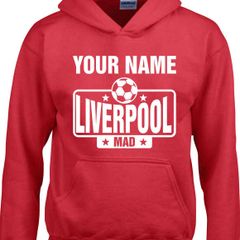 Personalised Liverpool hoodie with your name on it