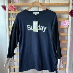 jumper Bnwt Carolyn Donnelly navy & black logo jumper with cashmere  size small